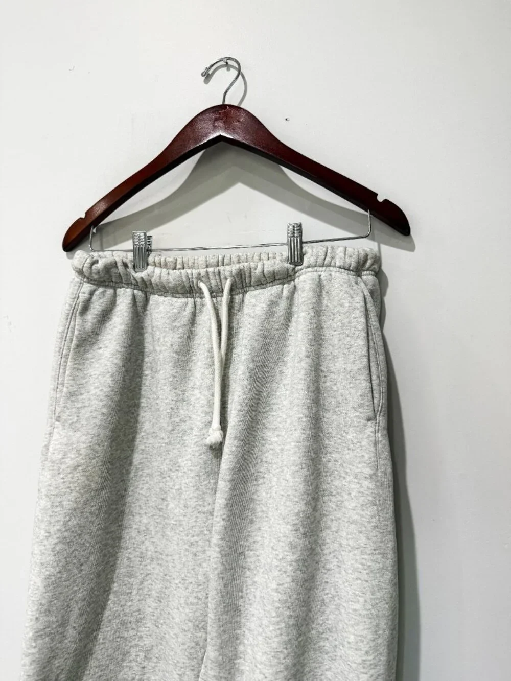 SKIMS Fleece Lounge Men's Relaxed Jogger Light Heather Grey Size S